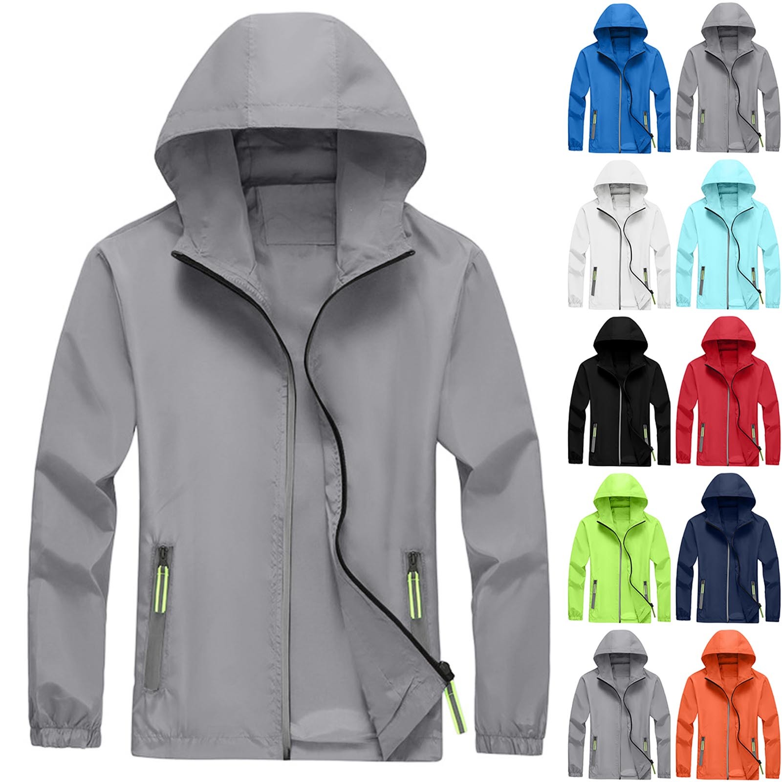 Fishing Jacket Waterproof - Erkek Kışlık Hafif ve Düz Renkli