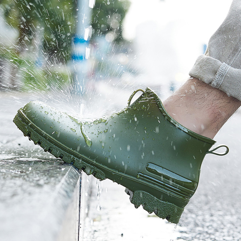 Fishing Boots - Yeni moda erkekler yağmur çizmeleri platformu